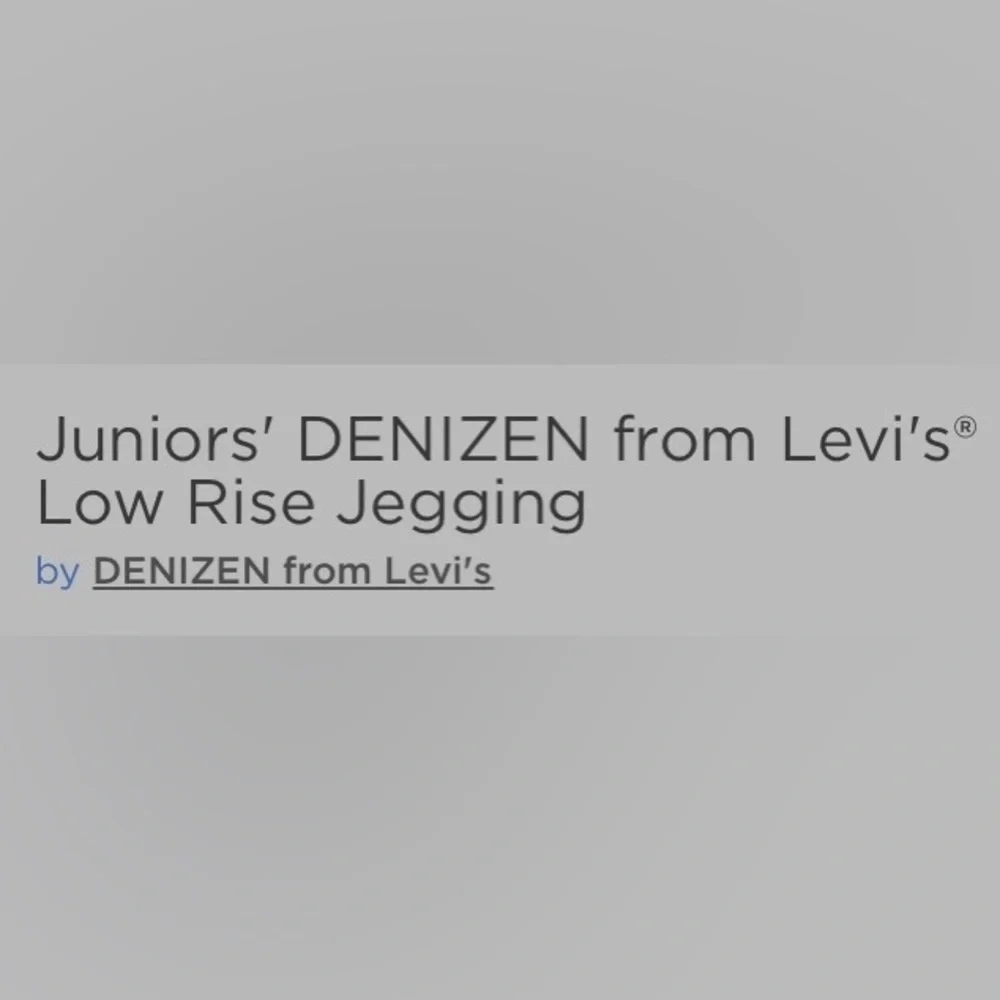 Junior Denim Jeggings by DENIZEN from Levi’s low-rise jeggings  Size 14/15 - Picture 5 of 15